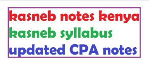 Read more about the article KASNEB Syllabus CPA, CS, CIFA, CCP, ATD, DCM, CAMS
